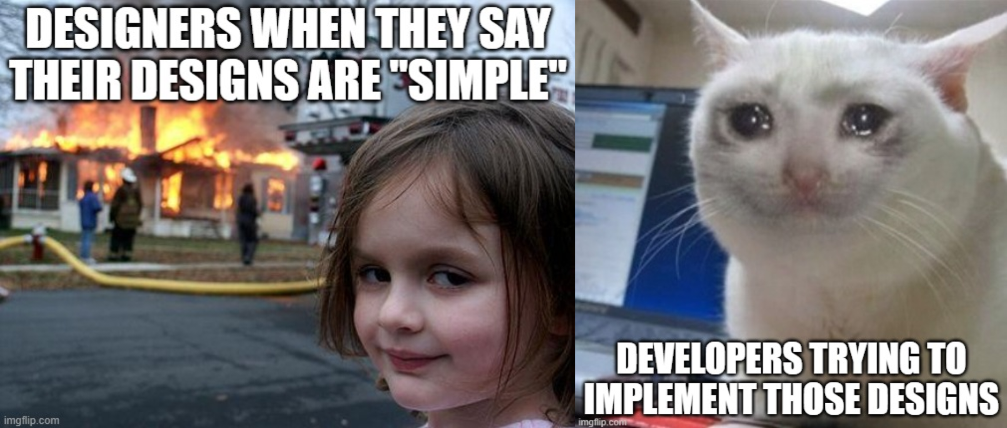 Designers vs Developers meme