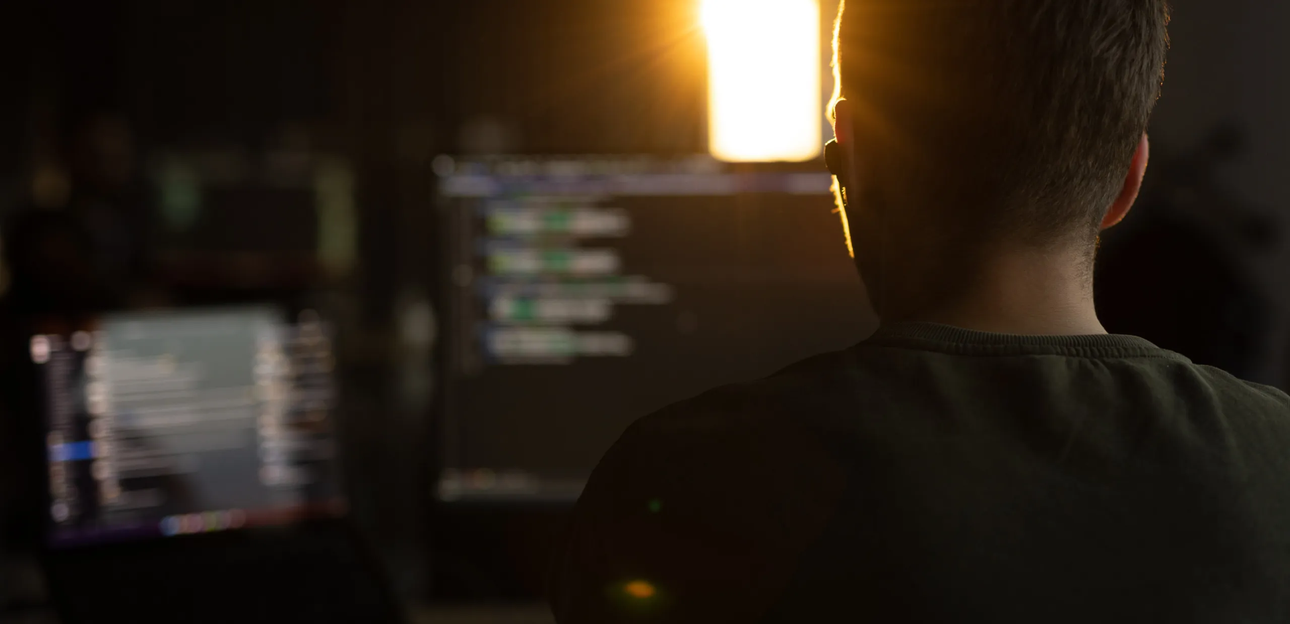 Developer working at laptop, providing professional LLM development services